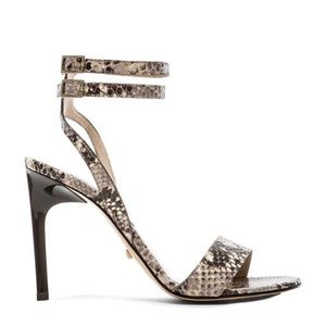 vera heel in grey & roccia snake